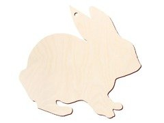 Zawieszka drewniana Zajączek - 10 cm - 1 szt.