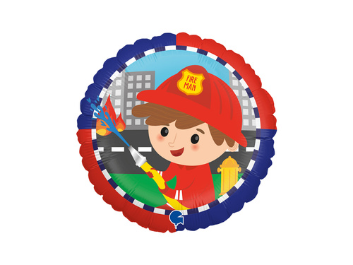 Balon foliowy Strażak - 35 cm - 1 szt.