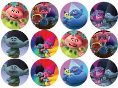 Opłatki na muffiny babeczki Trolle