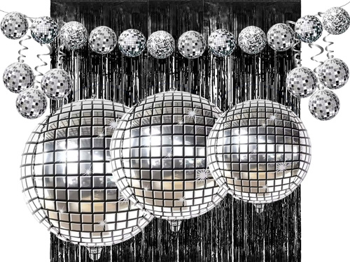 Zestaw Dekoracji na Sylwestra - Disco - 12 szt.