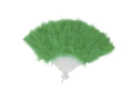 Wachlarz z piór zielony - 1 szt.
