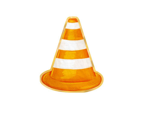 Serwetki Pachołek Drogowy - 33 cm - 10 szt.