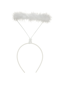 Zestaw skrzydła anioła białe 80 x 60 cm oraz Aureolka