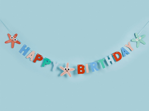 Girlanda Happy Birthday - 200 cm - 1 szt.