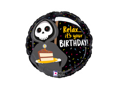 Balon Urodzinowy Śmierć - 35x35 cm - 1 szt.