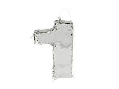 Piniata Cyfra 1 srebrna