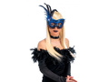 Maska karnawałowa niebieska z pająkiem