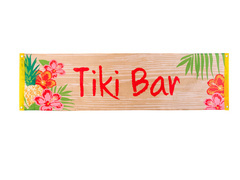 Baner materiałowy Tiki Bar - 50 x 180 cm - 1 szt.