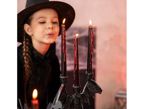 Świece stożkowe krwawiące - 25 cm - 2 szt.