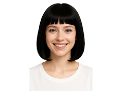 Peruka bob czarna - 1 szt.