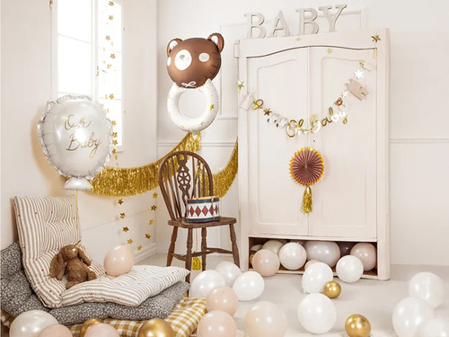 Balon foliowy Miś grzechotka - 45 x 67 cm - 1 szt.