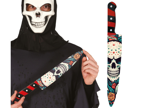 Nóż z czachą na Halloween - 1 szt.