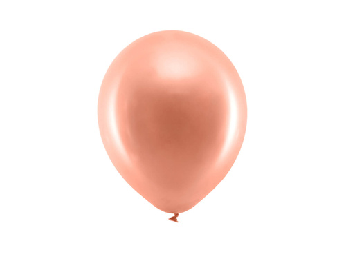 Balony Rainbow metaliczne różowe złoto - 30 cm - 100 szt.