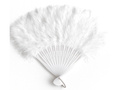 Wachlarz z piór biały - 25 cm - 1 szt.