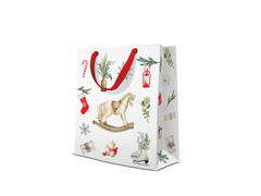 Torebka prezentowa na Boże Narodzenie średnia - 1 szt.