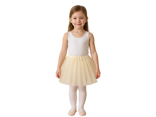 Spódniczka Tutu - beżowa - 30 cm - 1 szt