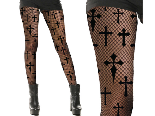 Rajstopy w krzyże - 1 para