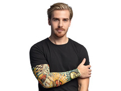 Tatuaż rękaw Hazardzista - 1 szt.