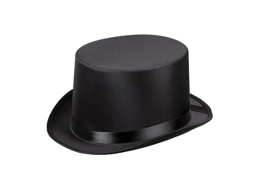 Kapelusz cylinder czarny - 1 szt.