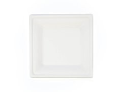EKO Talerzyki białe kwadratowe - 15 cm - 6 szt.