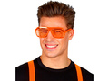 Okulary Żaluzje pomarańczowe neonowe - 1 szt.