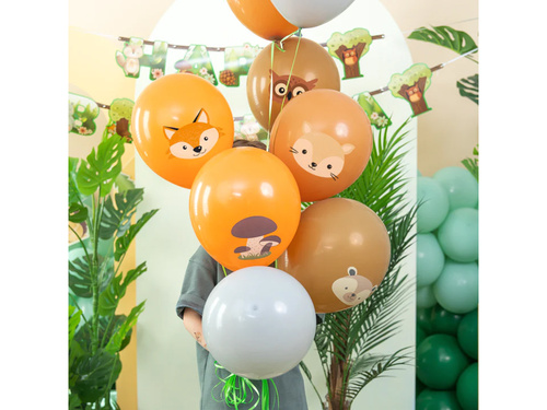 Balony lateksowe Leśni przyjaciele - 30 cm - 8 szt.
