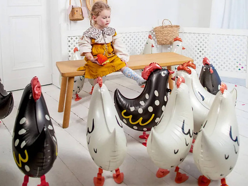 Balon chodzący Kogut - 45 x 42 cm - 1 szt.