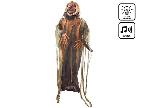 Dekoracja stojąca Dyniowe Straszydło - 180 cm - 1 szt.