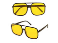 Okulary Pilotki żółte - 1 szt.