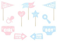 Foto rekwizyty do zdjęć Boy or Girl? - 11 szt.