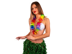 Naszyjnik hawajski - kolorowy - 1 szt.