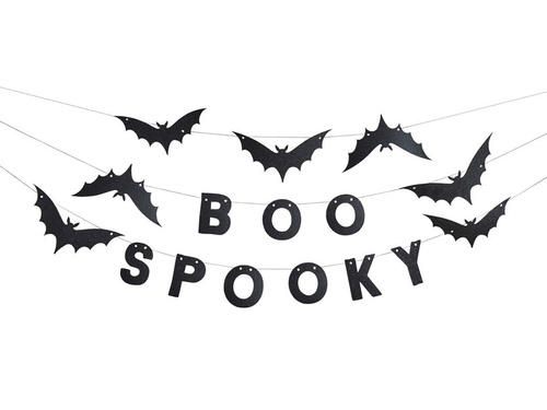 Girlanda Papierowa BOO SPOOKY - 1.5 m - 1 szt.