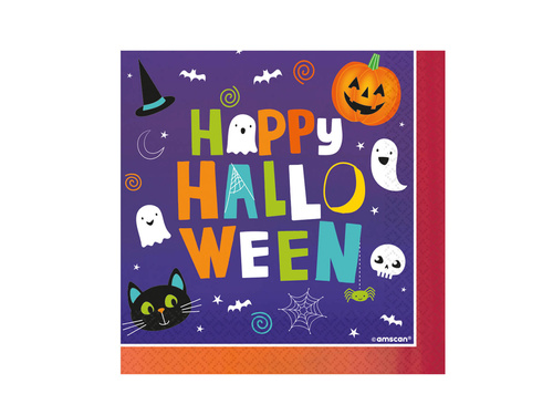Serwetki Happy Halloween dla dzieci - 33 cm - 16 szt.