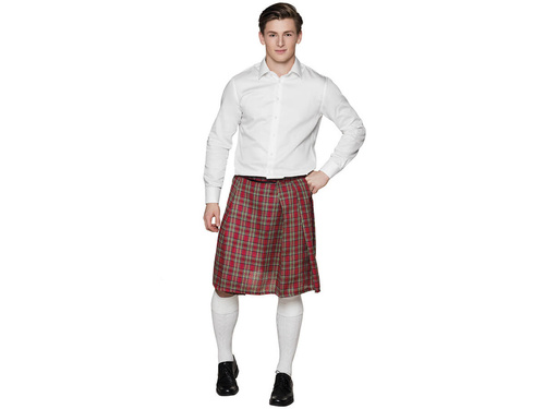 Szkocki kilt czerwony