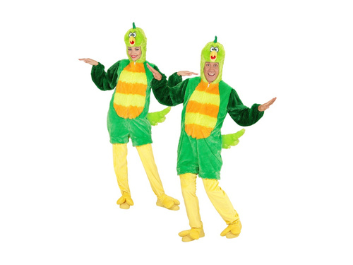 Pluszowy strój zielonego ptaka