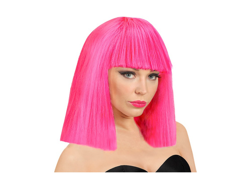 Gorący róż peruka Showgirl