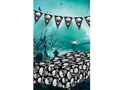 Obrus Czachy na Halloween - 137 x 274 cm - 1 szt.