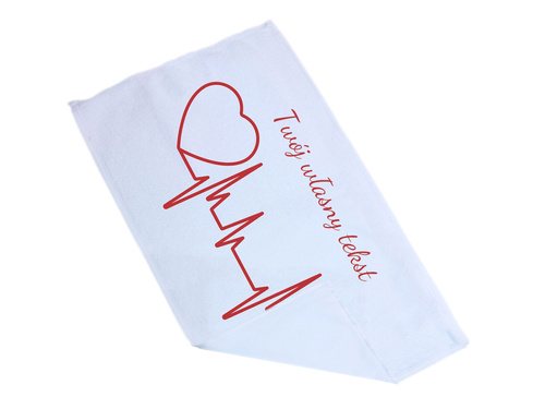 Ręcznik personalizowany na Walentynki - 30x50 cm