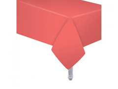 Obrus papierowy koralowy - 132 x 183 cm - 1 szt.