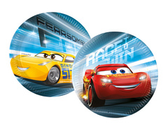 Talerzyki papierowe na urodziny Cars - Victory is Mine - 20 cm - 8 szt.