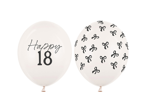 Zestaw balonów lateksowych kokardki - 30 cm - 50 szt.