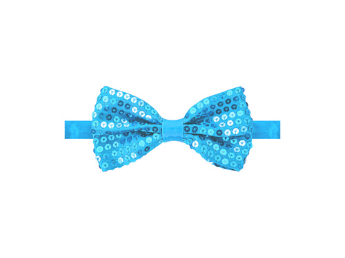 Mucha cekinowa niebieska - 7 x 12 cm - 1 szt.