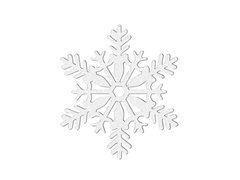 Dekoracja wisząca brokatowa Śnieżki - 10 cm - 4 szt.