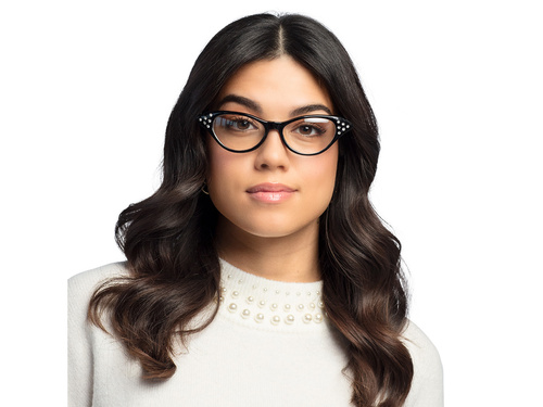 Okulary w stylu lat 50-tych - 1 szt.