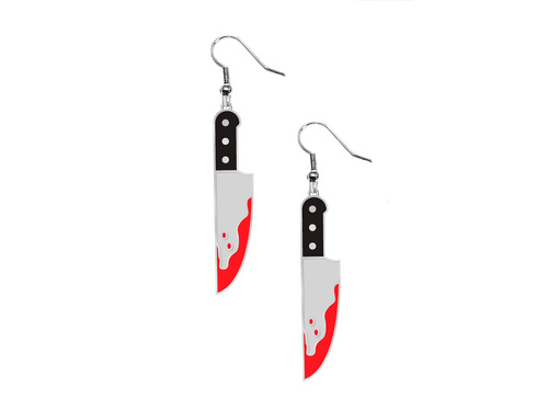 Kolczyki Zakrwawiony Nóż - 1 para