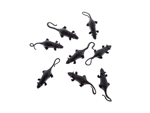 Dekoracja Myszy - 6 cm - 8 szt.