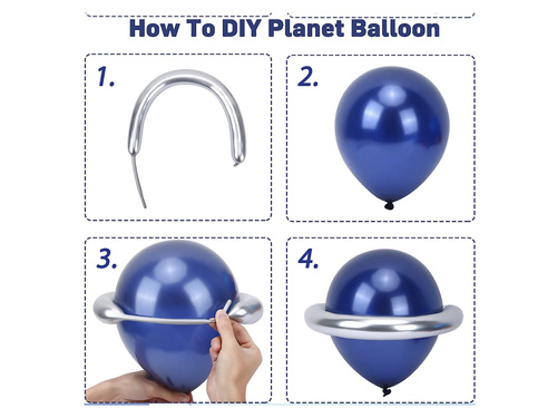 Zestaw balonów do girlandy Kosmos - 115 szt.