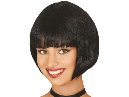 Peruka Retro czarna - 1 szt.