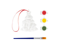 Bombka gipsowa Choinka do malowania DIY