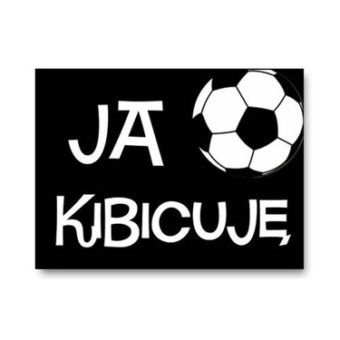 Naklejki na buty Ja kibicuję - 2 szt.